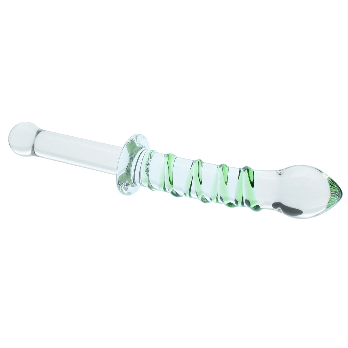 10 Inch Eco Ridge Glass Dildo