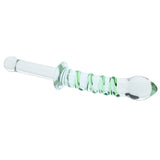 10 Inch Eco Ridge Glass Dildo