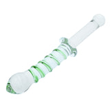 10 Inch Eco Ridge Glass Dildo