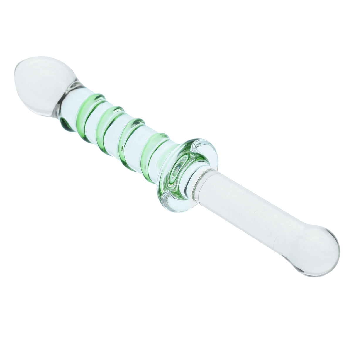 10 Inch Eco Ridge Glass Dildo