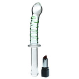 10 Inch Eco Ridge Glass Dildo