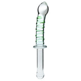 10 Inch Eco Ridge Glass Dildo