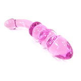 G spot pink glass dildo