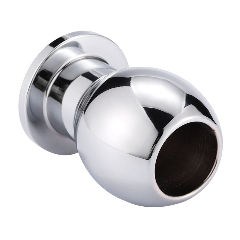 Large Aluminum Alloy Hollow Anal Plug