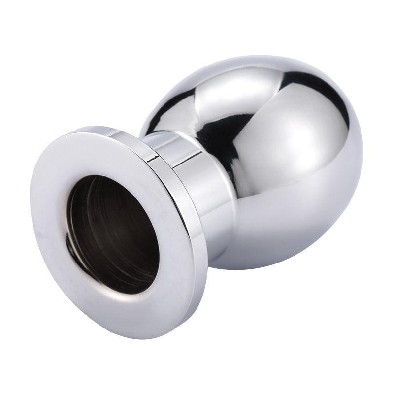 Large Aluminum Alloy Hollow Anal Plug