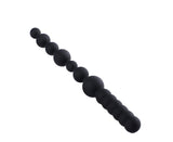 Large Black Anal Silicone Baton Dildo