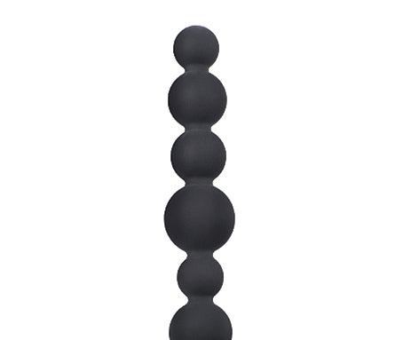 Large Black Anal Silicone Baton Dildo