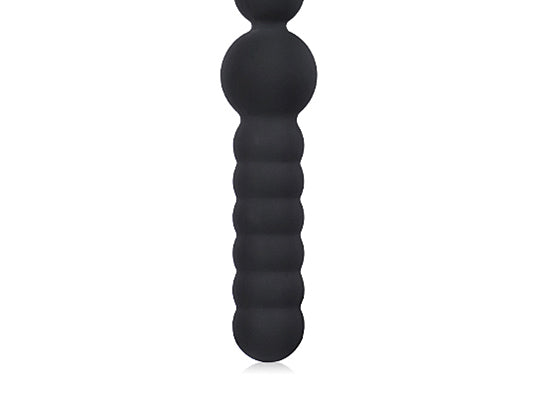 Large Black Anal Silicone Baton Dildo