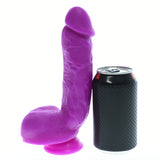 purple silicone realistic dildo