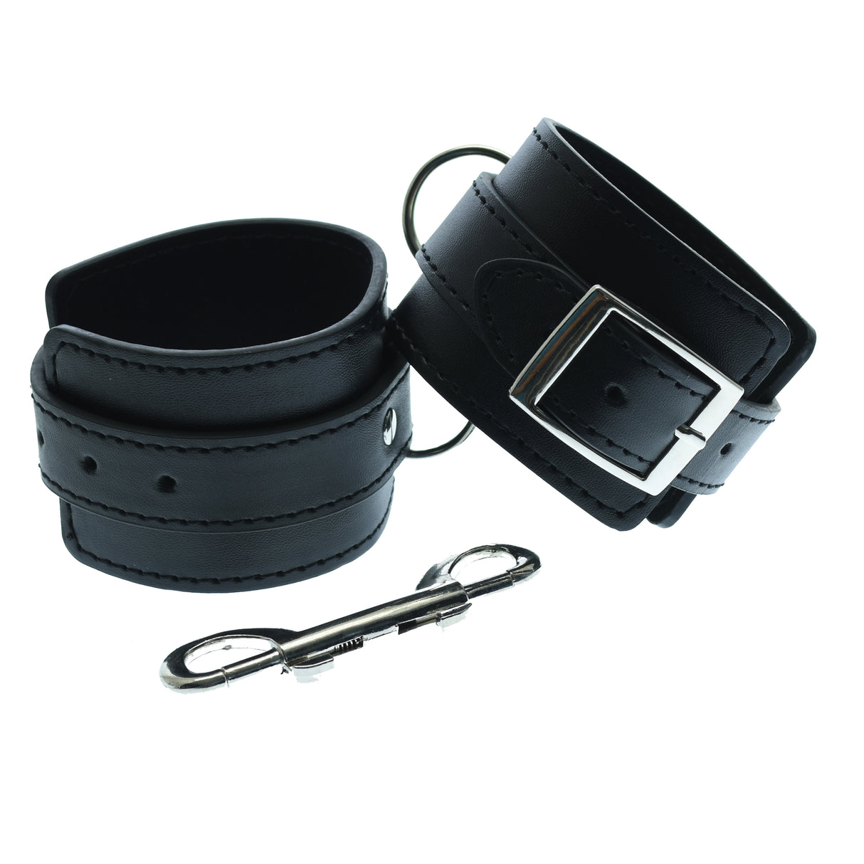 leather wrist restraints double bolt snap