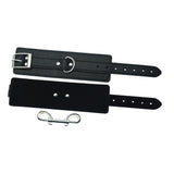 leather wrist restraints double bolt snap