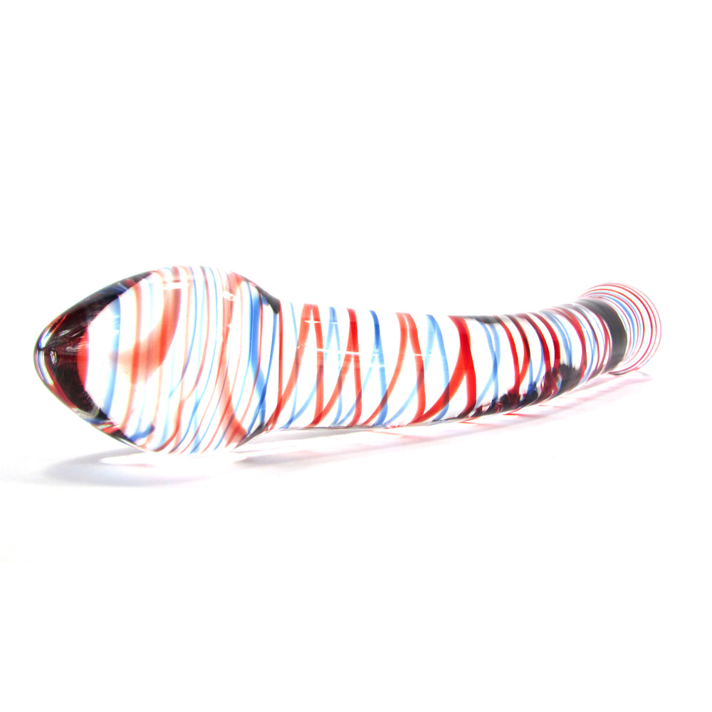 Multi Color Double Ended Glass Dildo