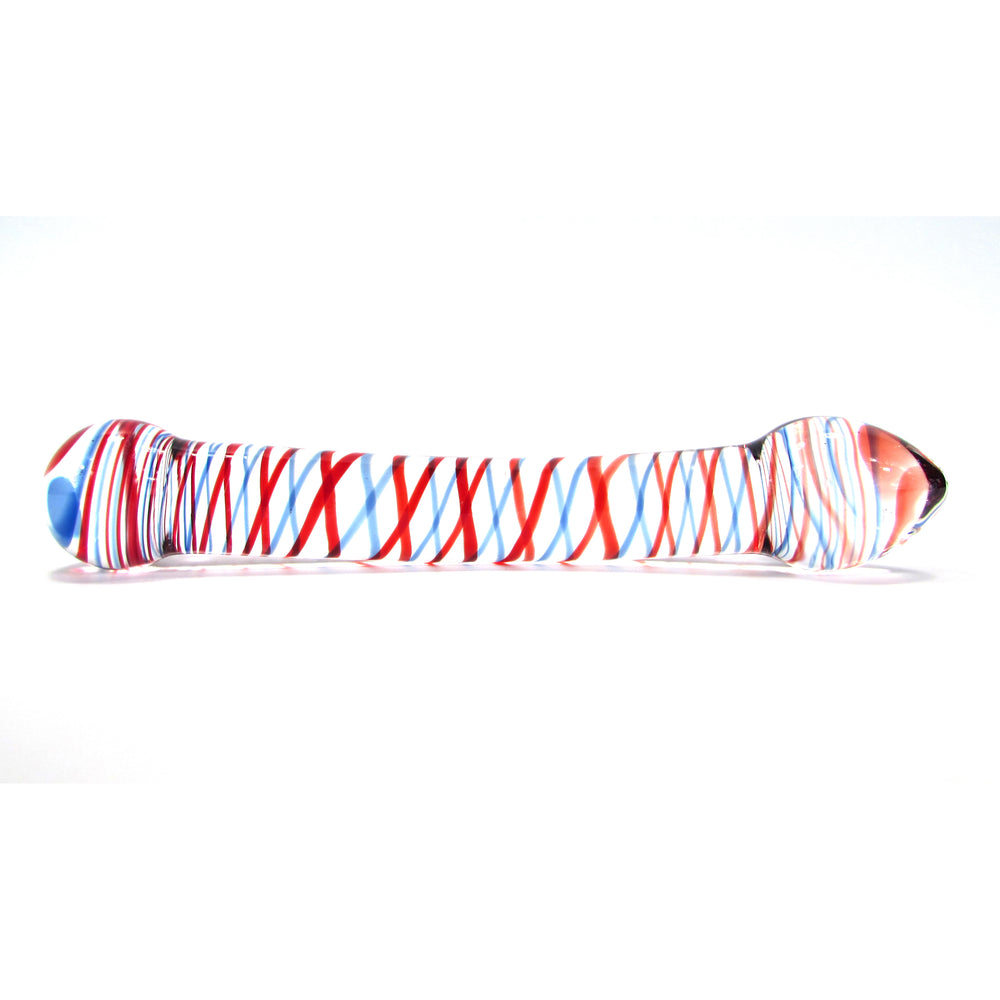 Multi Color Double Ended Glass Dildo