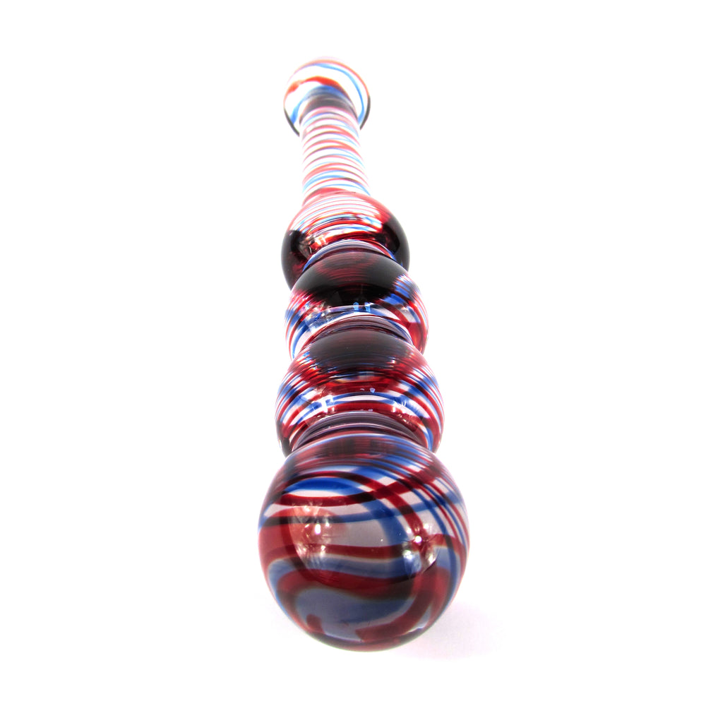 Multi Color Ring Glass Dildo