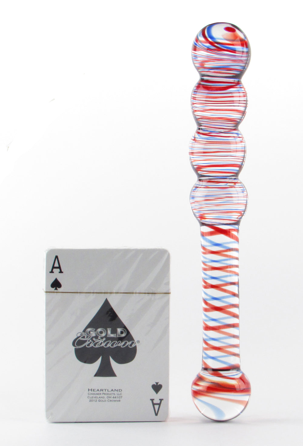 Multi Color Ring Glass Dildo