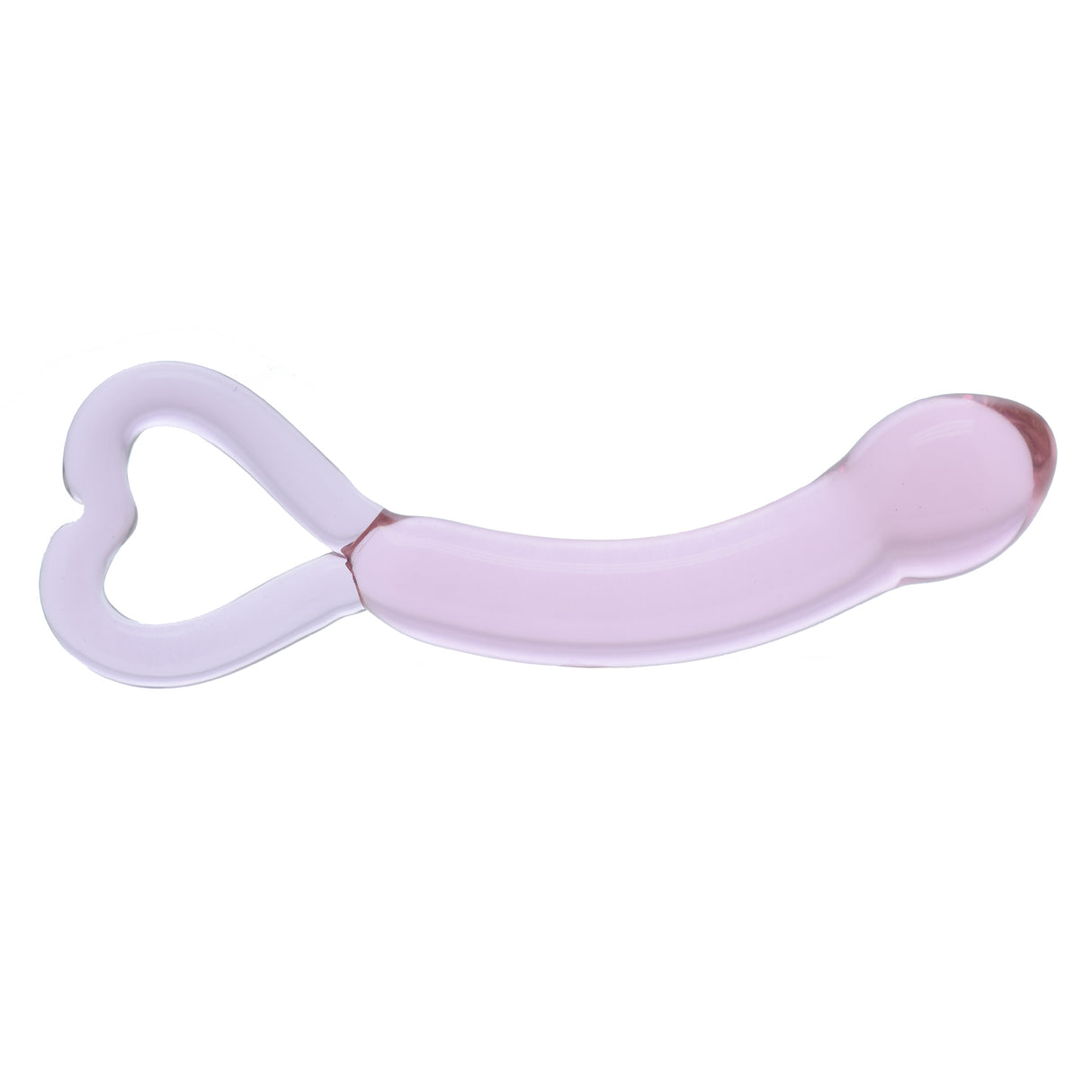 Pink Heart Glass Dildo