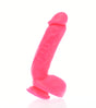 eight inch realistic pink dildo waterproof with suction cup