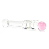 Pink Ring Glass Dildo