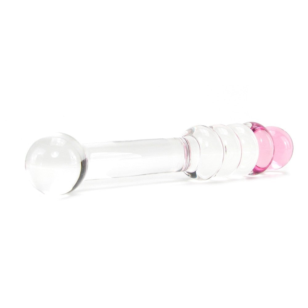 Pink Ring Glass Dildo