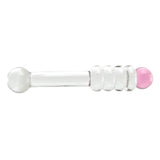 Pink Ring Glass Dildo