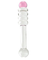 Pink Ring Glass Dildo