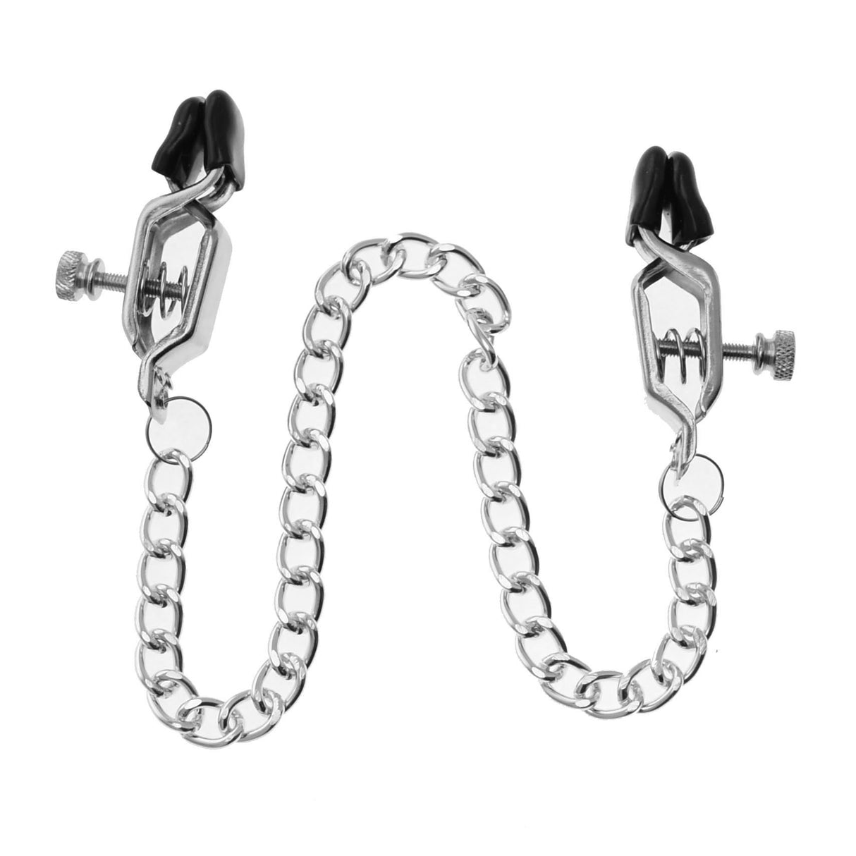 Press Style Nipple Clamps With Chain