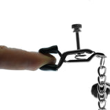 Press Style Nipple Clamps With Chain