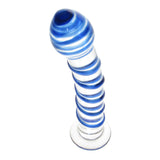 Ribbed Glass Dildo