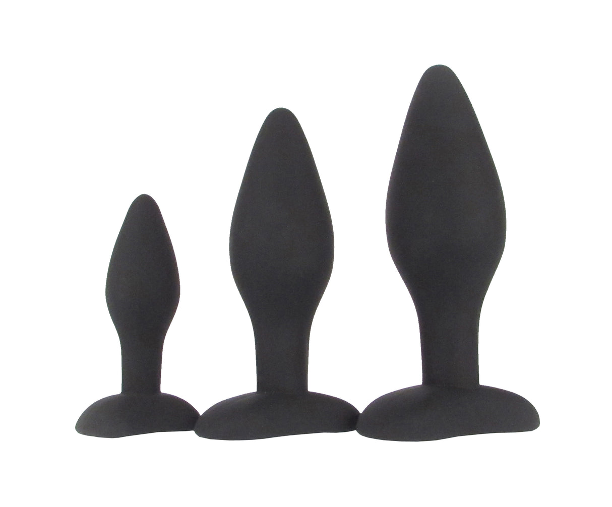 Silicone Anal Butt Plug Training Set