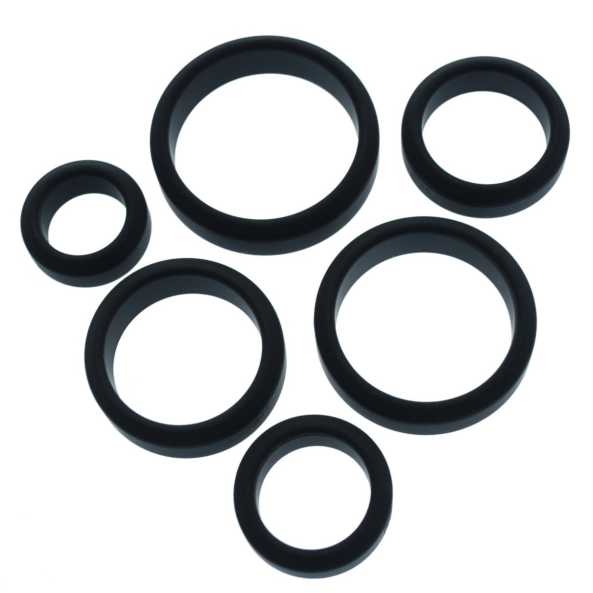 Silicone Cock Ring Set Six Pack