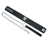 Small Hasp Lock Neck Collar With Leash