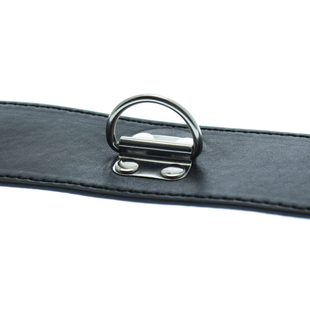 Small Hasp Lock Neck Collar With Leash