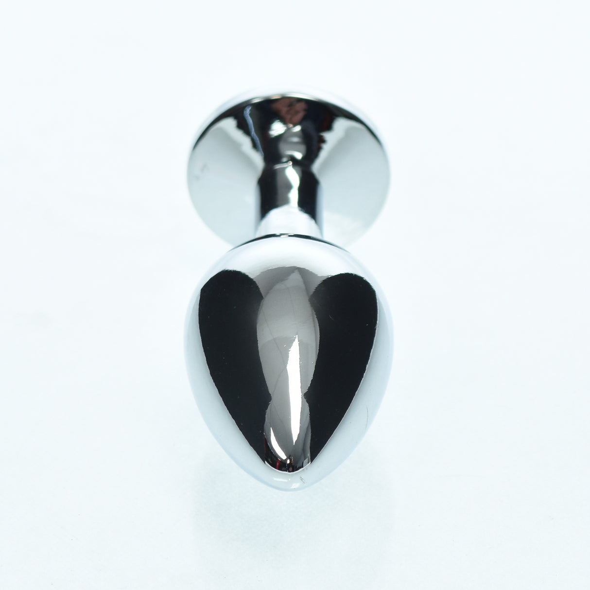 Small Metal Anal Plug Blue Jewel