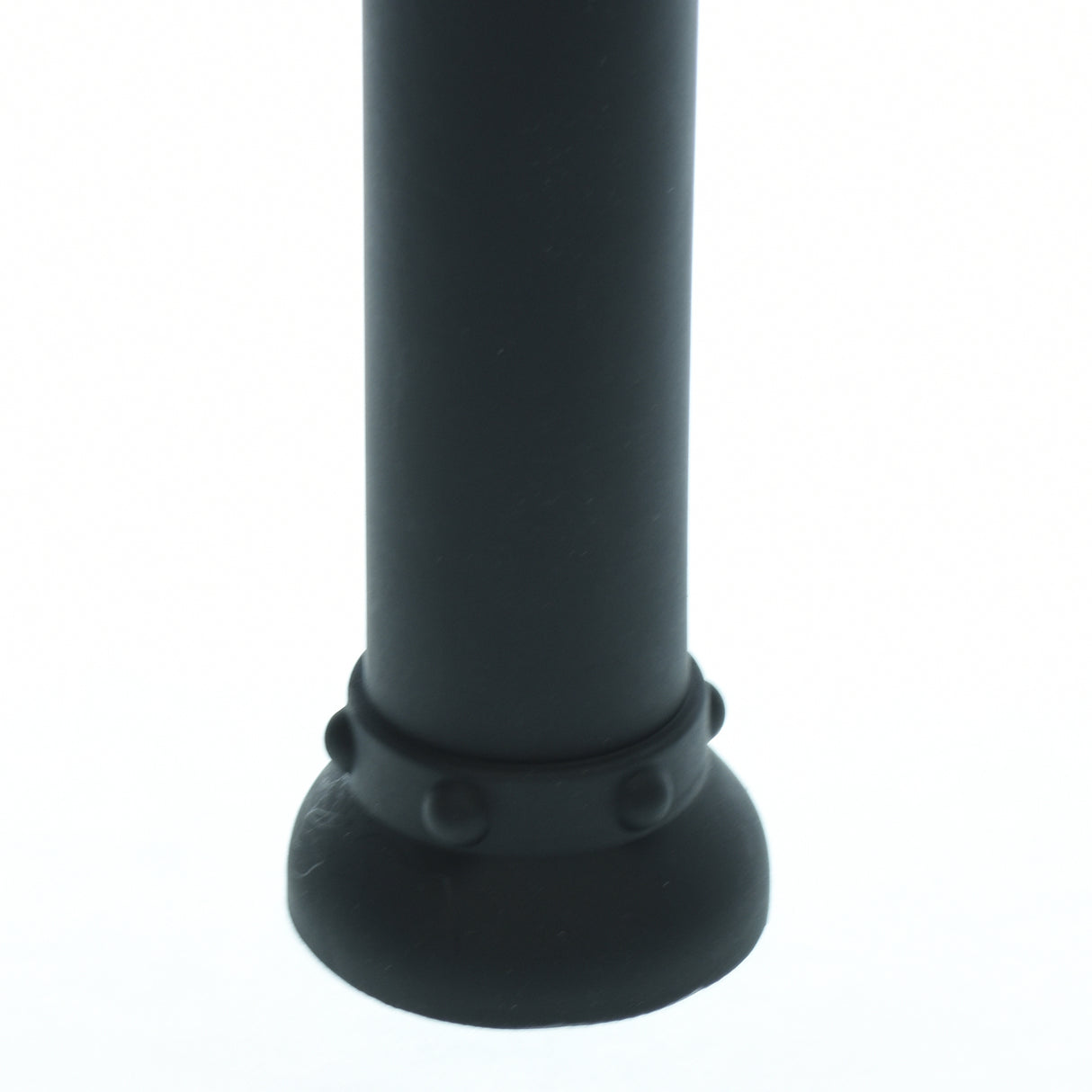 8 Inch Smooth Black Silicone Dildo