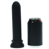 8 Inch Smooth Black Silicone Dildo