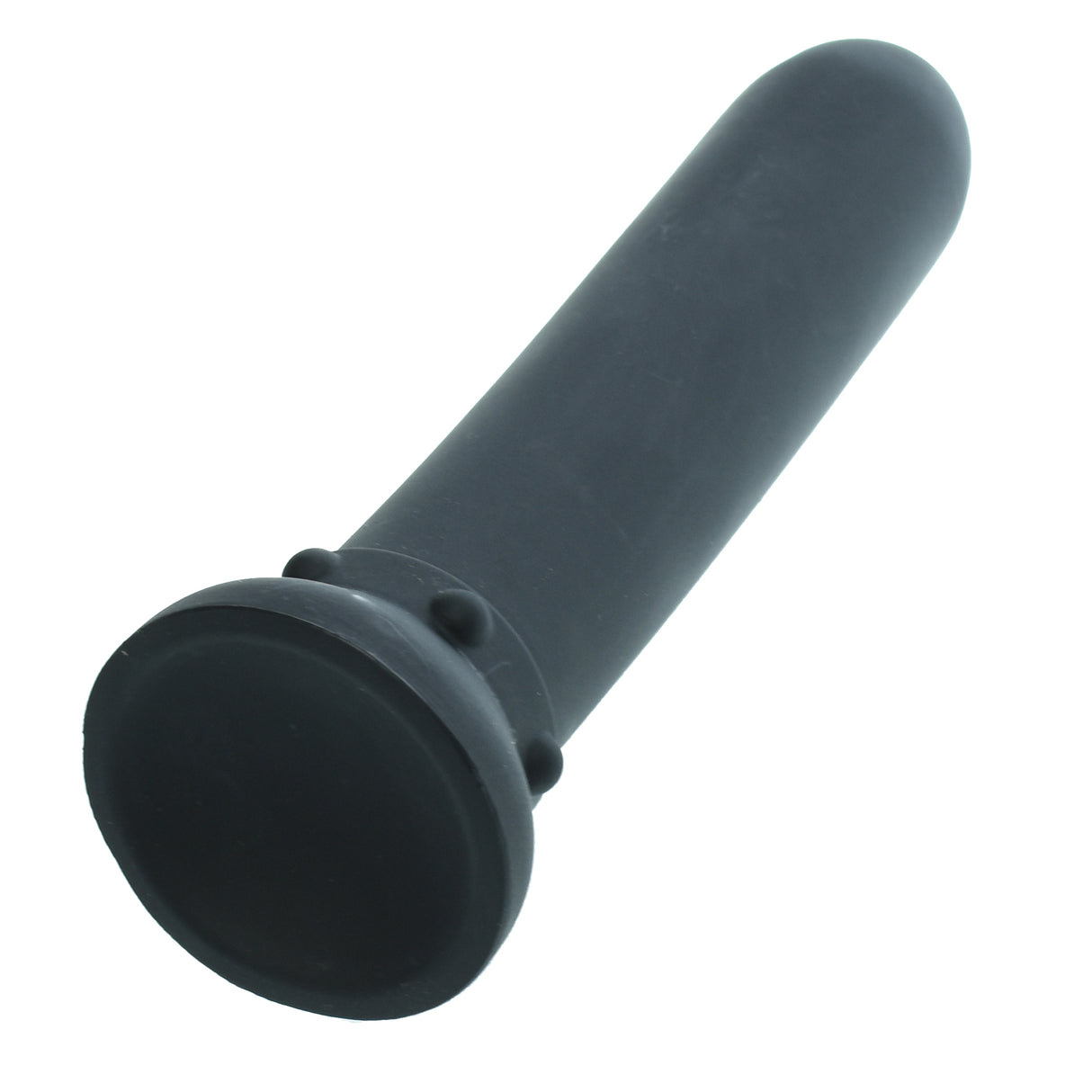 8 Inch Smooth Black Silicone Dildo