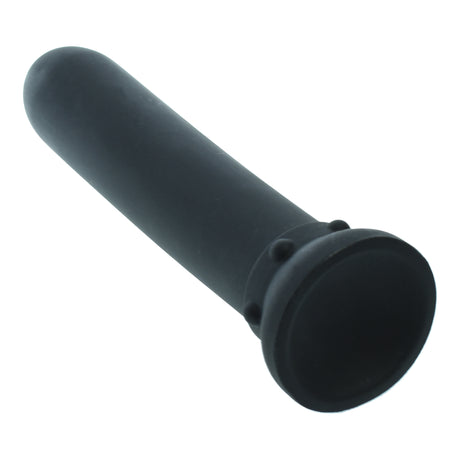 8 Inch Smooth Black Silicone Dildo