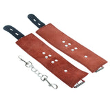 Strict Leather Black And Red lockable Wrist Restraints