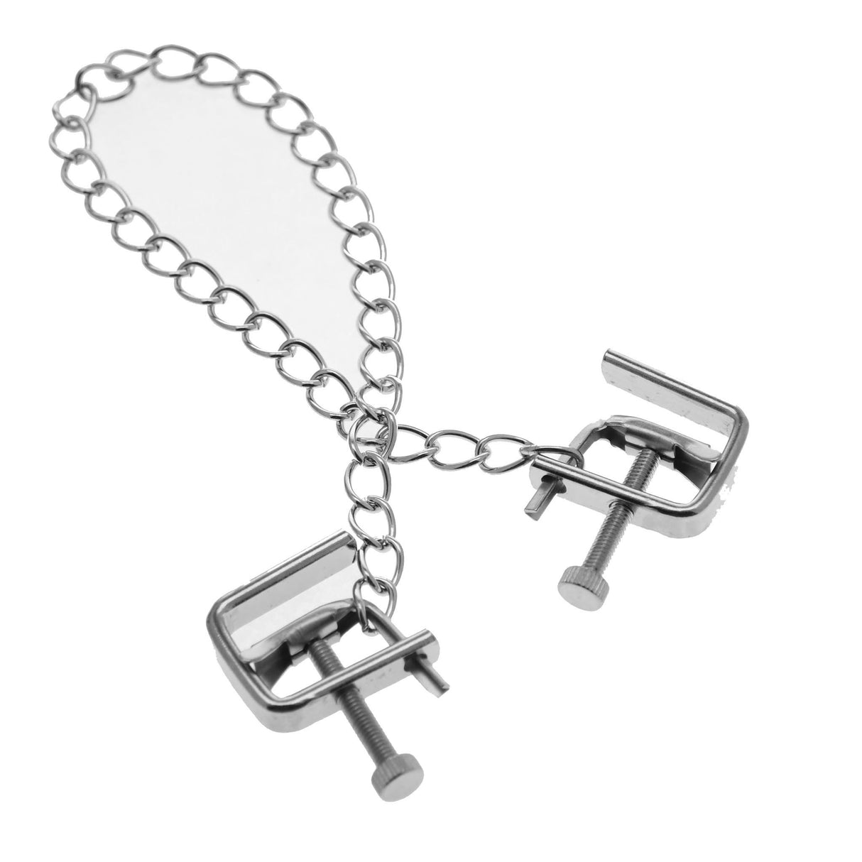 Vise Style Nipple Clamps With Chain