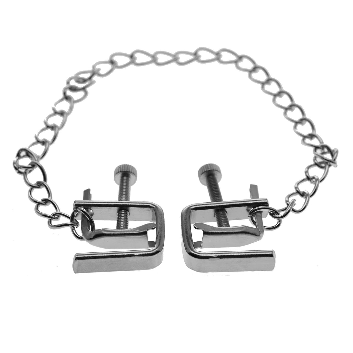 Vise Style Nipple Clamps With Chain